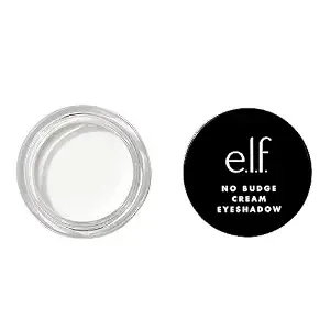 E.L.F. No Budge Cream Eyeshadow, 3-In-1 Eyeshadow, Primer & Liner With Crease-Resistant Color & Stay-Put Power, Vegan & Cruelty-Free, Wispy Cloud