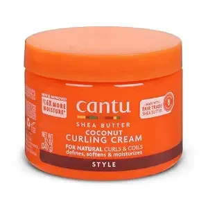 Cantu Coconut Curling Cream With Shea Butter For Natural Hair, 12 Oz