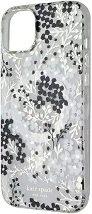 Kate Spade New York Iphone 15 Plus Case, Compatible With Magsafe - Multi Floral Black And White