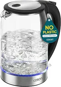 Cosori Electric Kettle, No Plastic Contact With Water, 1.7l, Black