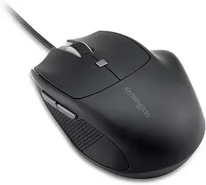 Kensington Usb-C Wired Mouse, Pro Fit Ergo my435 Eq Wired Mouse, For Small-Sized Hand, Programmable Buttons, Quiet-Click Buttons, Usb-C Connection - Black (k72512na)