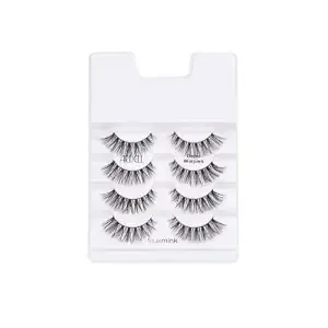 Ardell Faux Mink Lashes Demi Wispies Multipack, Natural-Looking False Eyelashes, 4 Pairs, 1 Pack