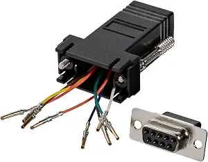 Startech.Com db9 To rj45 Modular Adapter - F/F - Serial Adapter - Db-9 (F) To Rj-45 (F) - gc98ff, Black