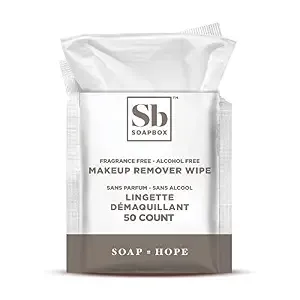 Soapbox Fragrance Free Makeup Remover Wipes, 50 Count