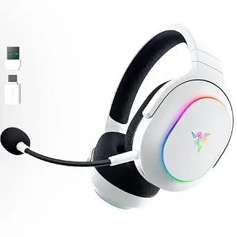 Razer Barracuda X Chroma Wireless Gaming Headset, 2.4ghz & Bluetooth, White