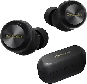 Technics Reference Class Hi-Fi Wireless Ear Buds, Dolby Atmos With Head Tracking, Adaptive Noise Cancelling, 3 Device Multipoint, 10-Hr Battery, Wireless Charging, Improved Fit, Eah-az100-K(Black)