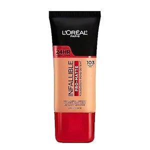 L'Oreal Paris Cosmetics Makeup Infallible Pro-Matte Liquid Longwear Foundation, Natural Buff, 1 Fl Oz.