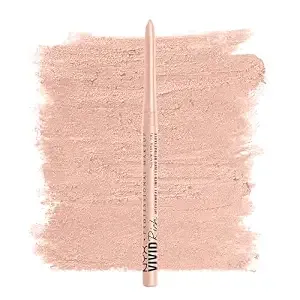 Nyx Professional Makeup Mechanical Eye Pencil, Vivid Rich Mechanical, Creamy Retractable Eyeliner - Quartz Queen, White Eyeliner