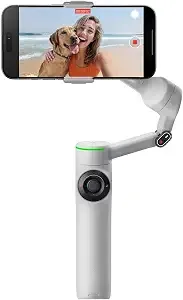 insta360 Flow 2 Pro Grey- Ai-Powered Smartphone Stabilizer, Auto Tracking Phone Gimbal, 200+ App Tracking With Apple Dockkit, 3-Axis Stabilization, Built-In Tripod/Selfie Stick, Portable & Foldable