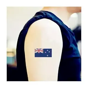 30 Sheets New Zealand Flag Temporary Tattoos Fans Face Tattoo Stickers For Adults Kids Group Activity Props