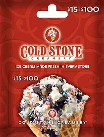 Cold Stone Creamery Physical Gift Card