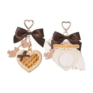 Flower Knows The Sweetie Bear Setting Powder & Bag Charm With Puff & Mirror