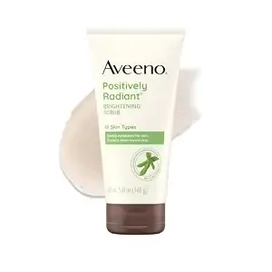 Aveeno Positively Radiant Skin Brightening Daily Face Wash Scrub, 5 Oz