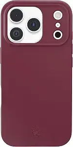 Velvet Caviar Case For Iphone 17 Pro - Compatible With Magsafe - 10ft Drop Tested - Smooth Satinshield Finish - Burgundy 1990