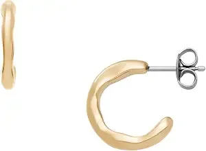 Skagen Women'S Moderne Stak Stainless Steel Hoop Earrings