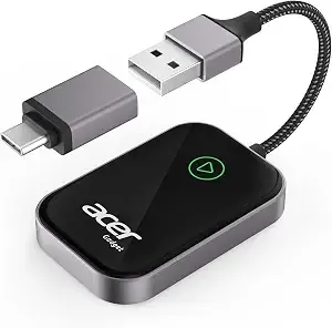 Acer Gadget Carplay Wireless Adapter For Apple — Iphone Wireless Apple Carplay Wireless Adapter Upgrade Wired Carplay To Wireless For Seamless Music Navigation Calls And Messages
