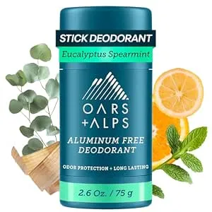 Oars + Alps Aluminum Free Men'S Deodorant, Clear + No Residue, 1pk, 2.6oz