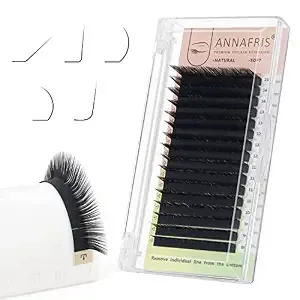L/L+/Lc/Ld/Lu(M) Curl Individual Eyelash Extension Natural Synthetic Mink Matte Black False Lashes Extension Faux Cils Maquillage (Lu Curl, 0.10 8-15mm Mix)