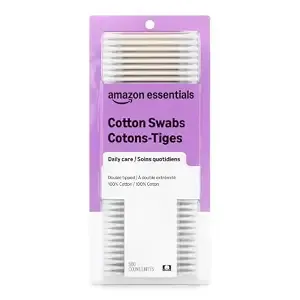 Amazon Essentials Cotton Swabs, 500 Count (Previously Amazon Basics)