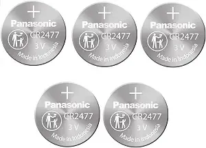 Panasonic cr2477 3v Lithium Cell Battery (Pack Of 5)